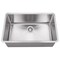 Hardware Resources 32" Lx19" Wx10" D Undermount 16 Gauge Stainless Steel Single Bowl Sink HMS200 - alternate 1